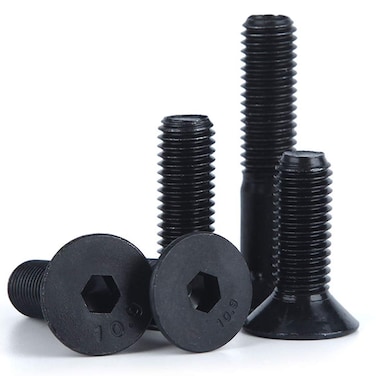 25pcs M6-1.0 X 14mm Flat Head Socket Cap Countersunk Bolts, 10.9 Grade Grade Carbon&iuml;&frac14;&OElig;Hex Drive Flat Head