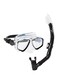 Speedo Unisex-Adult Swim Snorkel Dive Mask Anti-Fog with Nose Cover Adventure Series, MS Black/Black, One Size