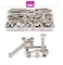 binifiMux 50-Pack Rivet Hex Socket Head Cap Countersunk Bolt and Barrel Nut, M6x20mm/ M6x30mm/ M6x40mm/ M6x50mm/ M6x60mm Bolt