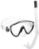 Cressi Tinetto &amp; Mini Island Mask &amp; Snorkel Kits, Clear/Black