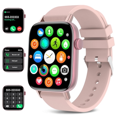 Choiknbo Smart Watch for Women Full Touch Smart Fitness Tracker Watch for Android iOS Make/Answer Calls Waterproof Smartwatch with Sport Activity/Sleep/Heart Rate/Step