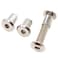 binifiMux 10-Set M8x30mm Rivet Countersunk Hex Socket Cap Bolts and Hex Head Barrel Nuts for Furnitures Cribs Chairs, Nickel Plated