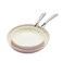 GreenLife Artisan Healthy Ceramic Nonstick, 8" and 10" Frying Pan Skillet Set, Stainless Steel Handle, Induction, PFAS-Free, Dishwasher Safe, Oven Safe, Pink