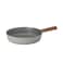 Neoflam FIKA Kitchen Nonstick 9.5-Inch Stir Fry Chef Pan with Wood Handle, Healthy Cooking Ceramic Coating Skillet, Gray Color, Made in Korea (24cm Frying Pan)