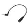 Cherjoury Gold Plated 2.5mm Male to 1/8 inch 3.5mm Female Stereo Audio Jack Adapter Cable Straight/Right Angle Connector,Audio Cable, 19cm, Elbow