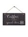 Wood Coffee Sign Coffee Bar Decor Kitchen Coffee Signs Wood Hanging Plaque Coffee Signs