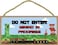 SJT ENTERPRISES, INC. Do Not Enter - Mining In Progress Gamer Theme Kid's Child Theme Room 5" x 10" Wood Plaque Sign (49625)