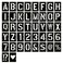 3 Inch Letter Stencils Symbol Numbers Craft Stencils, 42 Pcs Reusable Alphabet Templates Interlocking Stencil Kit for Painting on Wood, Wall, Fabric, Rock, Sign, DIY Art Projects