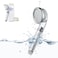 Bodyluv Vita Puresome Shower Head, One purification filter cartridge included, Handheld Hard Water Softener, Strong Water Pressure Water Saving For Bathroom (Baby Powder)