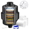 20-Stage Shower Head Filter-Shower Head Filter for Hard Water, with 3 Replaceable Filter Cartridges, High Output Shower Water Filter for Removing Chlorine and fluoride,Black