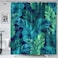 ALALAL Tropical Shower Curtain Palm Leaf Green Shower Curtain for Bathroom, Banana Leaf Shower Curtain Plant Jungle Shower Curtain Waterproof Fabric Curtains with Hooks,Machine Washable 72x72 in