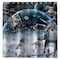 NixiYa Outer Space Galaxy Wars Shower Curtain Star Themed Bathroom Decorations Universe Stars Galaxy Science Space Station Cool Shower Curtain with 12 Hooks
