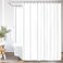 Riyidecor Clawfoot Tub Shower Curtain Liner Bathtub Round White All Around 180 x 70 Inch Wrap Around Freestanding Oval Surround PEVA Extra Wide Home Shower Panel Metal Shower Hooks Heavy Duty