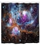 Mimihome Galaxy Bathroom Shower Curtain,Space Universe Shower Curtains Set with Hooks Waterproof Bath Curtain Bathroom, 72" x 72