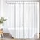 Riyidecor Clawfoot Tub Wrap Around Shower Curtain Liner Freestanding Bathtub All Around 180x70 Inch with Clear Foot Tub Round Surround Oval Extra Wide Metal Shower Hooks Included Heavy Duty
