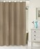 Dainty Home Textured Waffle Fabric 70" x 72" Machine Washable Imperial 100% Cotton Shower Curtain, Solid Coffee