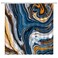 YSATNSFT Marble Shower Curtain Abstract Orange Blue Marble Texture Background Pattern Luxury Graphic Print Fabric Bathroom Decor Set Include Hooks,(70" WX70 H)