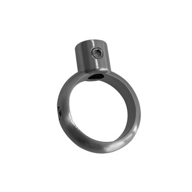 Naiture Shower Curtain Rod 1" Small Looped Ring Accessories, Brushed Nickel Finish