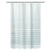 Bath Bliss Bathroom Shower Curtain   70" x 72"   Lightweight   Light-Flittering   Odorless   Weighted Hem   12 Rust Proof Metal Grommets   Woven Stripes   Beige