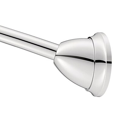 Moen MDN2170CH Magnetix 60-inch Curved Adjustable Single Shower Curtain Rod, Chrome