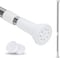 Shower Rod Tension Shower Curatin Rod Adjustable Shower Curtain Pole in Screw Or No Need Tool Mounted Nickle and Black (MINI 27-47, White)
