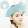 Baby Shower Cap Bath Visor Protection Silicone Adjustable Safe Shower Bathing Cap for Infants Toddler Baby Kids Children (6 Months-12 Years old/15.8-22.8In) (Haze Blue Jellyfish)
