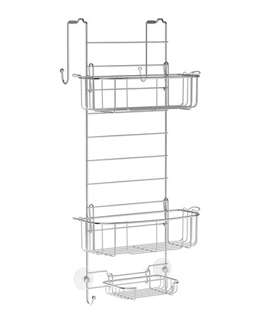Zenna Home, Chrome 7803SS, Over-The-Shower Door Caddy