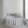 Calvin Klein - Queen Sheet Set, Melange Flannel Bedding Set, Super Soft and Cozy Home Decor, Oeko-Tex Certified (Melange Flannel Silver Grey, Queen)