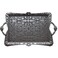 VINTAVE SERVIN Tray Turkish Tea Serving Tray with Handles - 14.5'' x 9.8'' Multi-Purpose, Non-Tarnishing, Zamak Alloy, Vanity Decorative Square Ottoman Table Tray (Roman Silver)