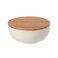 Casafina Ceramic Stoneware 10" x 4", 101 oz Serving Bowl with Lid - Pacifica Collection, Vanilla   Microwave &amp; Dishwasher Safe Dinnerware   Food Safe Glazing   Restaurant Quality Serveware