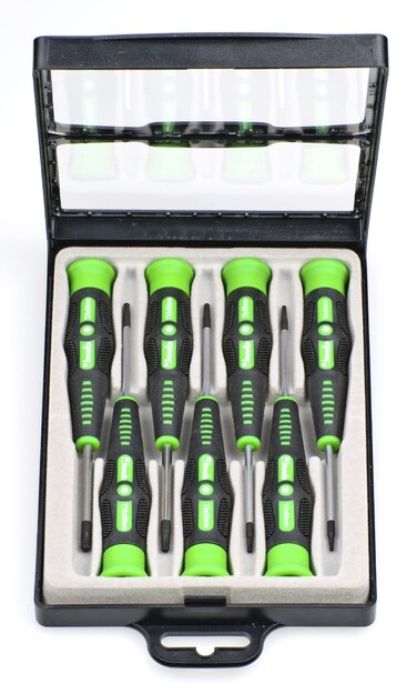 kwb Precision Torx Screwdriver Set for Fine Mechanics, Compact Tools in Storage Case