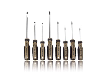 Spec Ops Tools 8-Piece Screwdriver Set, Phillips, Slotted, Square, Magentic Tip, Cr-Mo Steel Shaft