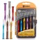 MulWark 6pc Magnetic Mini Flathead and Phillips Micro Precision Head Small Screwdriver Set CRV Eyeglasses Watches Electronics Computer Tools Repair Kit (6PC Screwdrivers)