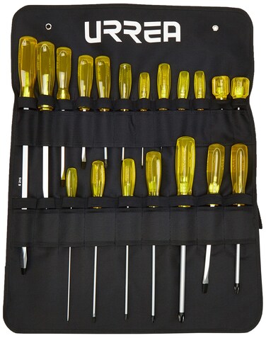 Urrea 9600E Amber Handle Screwdriver Set