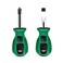 Buspoll screwdriver sets rubber anti-skid handle stubby screwdriver magnetic head 6mmx38mm slotted/phillips screwdriver