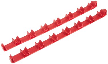 Ernst Manufacturing 6040 No-Slip Low-Profile Screwdriver Rail Set, 14 Tool, Red