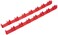 Ernst Manufacturing 6040 No-Slip Low-Profile Screwdriver Rail Set, 14 Tool, Red