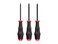 TEKTON Square High-Torque Black Oxide Blade Screwdriver Set, 3-Piece (S1-S3)   DHQ91004   Made in USA
