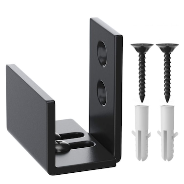 WINSOON Adjustable Floor Guide for Sliding Barn Door, Wall Mount Bottom Hardware System for Closet Bypass Doors TV Stand