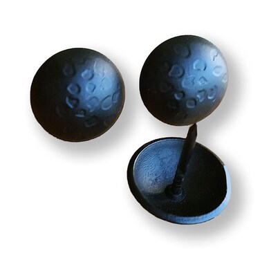 Clavos, 1" Round clavos, Lightly Hammered, Matte Black Finish&acirc;&euro;&brvbar; (50)