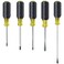 Klein Tools 80031 Screwdriver Set, 5-Piece Kit Includes 2 Slotted, 2 Phillips and 1 Square Tip Screwdriver, Cushion Grip Comfort