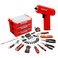 MANUFORE 81pcs 3-layer Household Tool Set with 3.7V Cordless Screwdriver with Bits and Basic Home Hand Tools for Garden Office House Repair