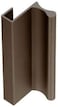 CRL 3" Duranodic Bronze Aluminum Pull with 7/16" Lip for Sliding Glass and Panel Doors CRL
