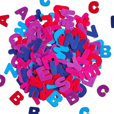 Letter Stickers, Felt Stickers for Kids, Felt Letters for Crafts, Craft Supplies for Scrapbooking 140pcs 1.58" Size