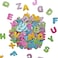 Jtnohx Glitter Letters Stickers, Foam Letters for Crafts, 140 Pcs Foam Stickers for Kids Crafts, 1.57" Size Craft Supplies (Letter)