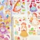 Kawaii Cute Korean People Sticker Stationary for Journaling Scrapbooking Album Diary Planner DIY Craft Calendar Diary Book Sticker Scrapbook Planner Decoration