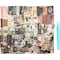 Aromoty 260 Pieces Vintage Art Scrapbooking Supplies Stickers,Aesthetic Washi Stickers Paper Kit Stationary Junk Bullet Journals,Daily Planner,DIY Craft Tweezers Cottagecore Decor Gifts