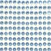 Wrapables&Acirc;&reg; 4mm Crystal Diamond Sticker Adhesive Rhinestone, 468pcs (Light Blue)