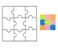 9 PCS Square Puzzle Cutting Dies, Sudoku Nine-Box Frame Die Cuts for Card Making Embossing Tool Stencil Scrapbooking DIY Etched Craft Dies