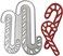 Christmas Metal Cutting Dies Candy Cane Die Cuts Embossing Stencil for Card Making DIY Scrapbooking/Photo Album Decorative Embossing Paper Cards (Candy Cane)